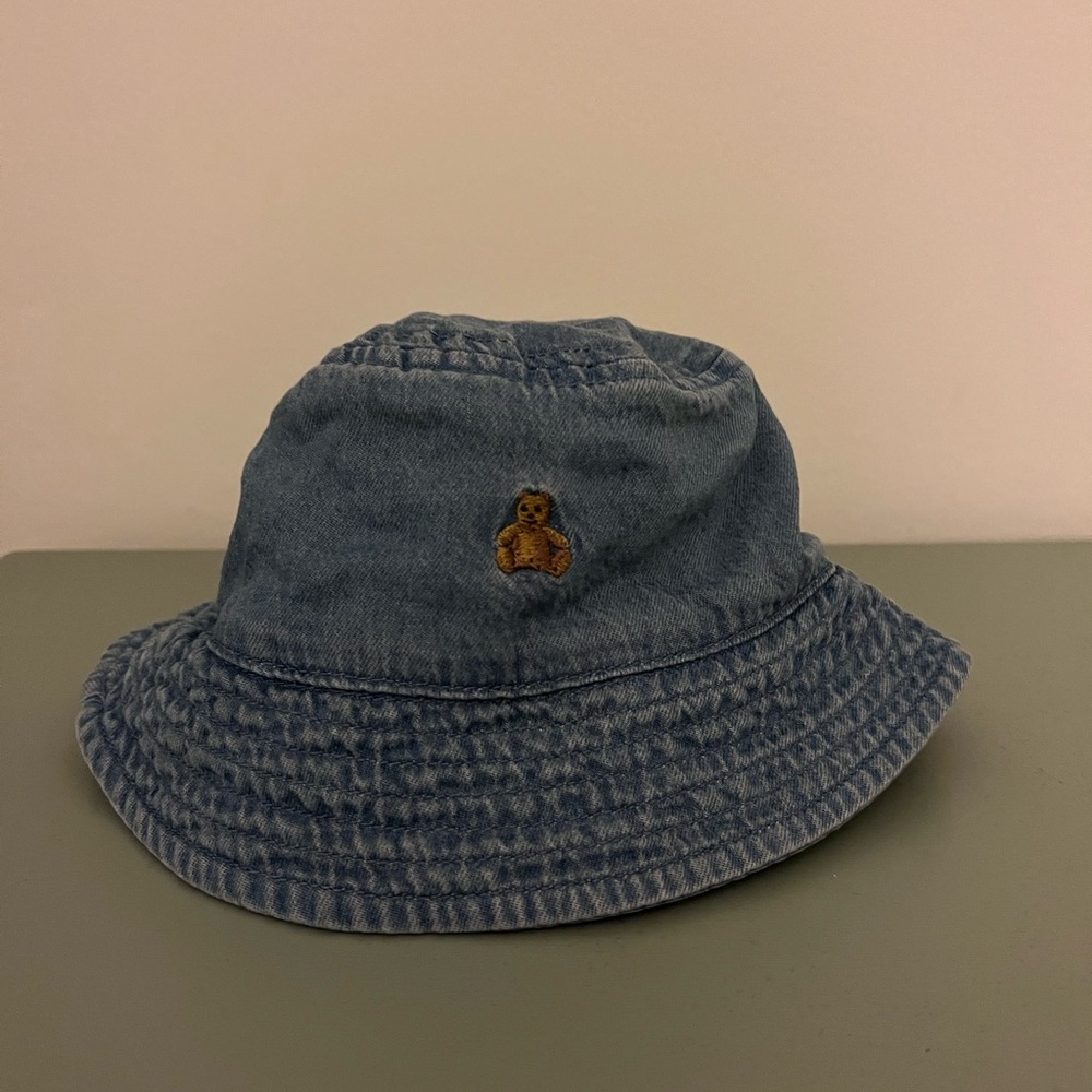 Baby Sherpa-Lined Denim Bucket Hat